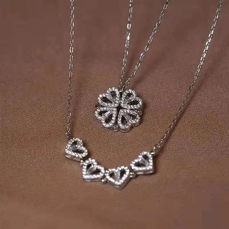 2 IN 1 HEART NECKLACE